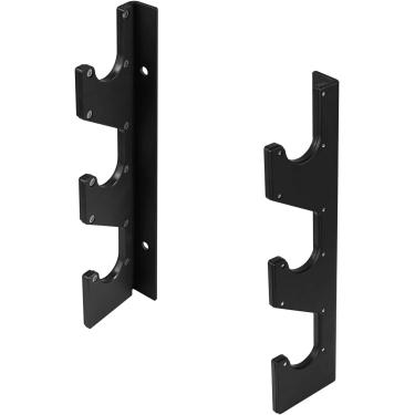 Imagem de Yes4All Suporte de barra horizontal para organizador de academia em casa, rack de armazenamento para barras olímpicas de 5 cm, barras de enrolar, barras de tríceps, alças de halteres (1 par)