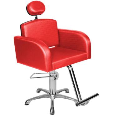 Imagem de Cadeira Poltrona de Cabeleireiro Destak Vermelho Facto