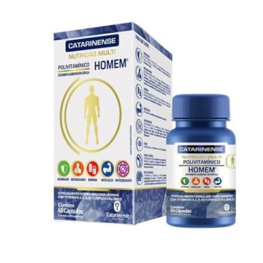 Imagem de Catarinense Polivitamínico Homem Cat Multi 60 Cps