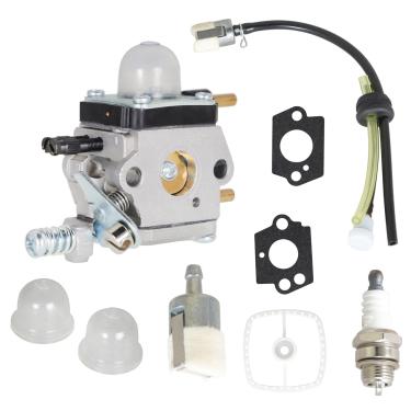 Imagem de Carburador ALL-CARB serve para Mantis Tiller 7222 7225 SV-5C/2 C1U-K82 A021001090 com kit de linha de combustível