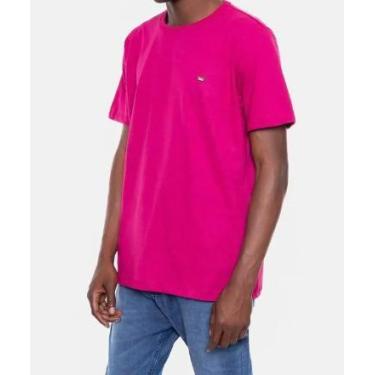 Imagem de Camiseta Onbongo Fashion Basic Dark Pink Neon Mescla