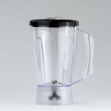 Imagem de 6874 - Copo Cadence Pratic White Trapéze Cristal (Tampa Preta)