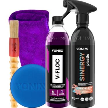 Imagem de Coating Spray Sinergy Plastic Para Plástico Shampoo V-floc 500ML Vonixx