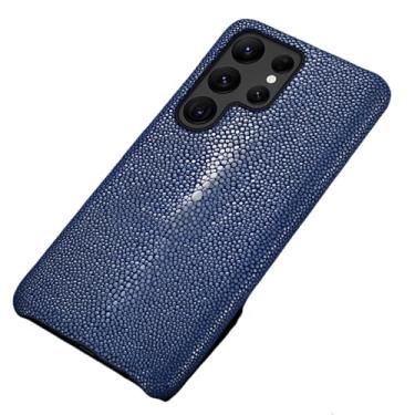 Imagem de Capa de telefone de couro para Samsung Galaxy S 24 S24 S23 Ultra S21 FE S22 Plus Note 20 10 A55 A54 5G A53 Capa traseira, azul, para Galaxy S22 Ultra