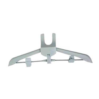 Imagem de Gralara Cabide de roupas a vapor, suporte para engomar, compacto e prático, cinza, Tamanho real