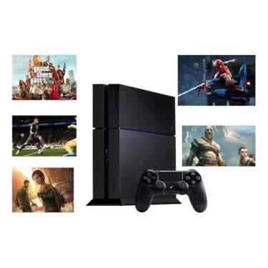 Imagem de Sony Playstation 4 500gb Standard  Cor Preto Onyx 2013 Com Jogos PlayStation 4