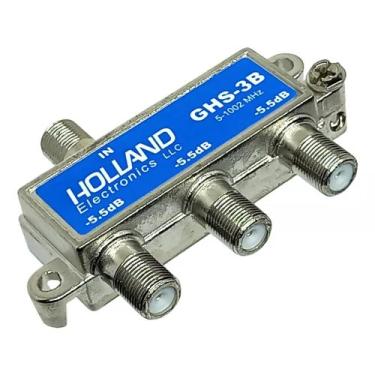 Imagem de Divisor Sinal 1x3 Blindado Holland Ghs-3b Antena Uhf Net 1un