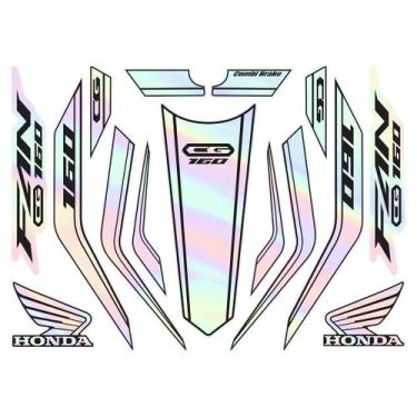 Imagem de Kit Para Moto Honda Cg Fan 160 Ano 23-24 Holográfico - Wb712 - Resitan