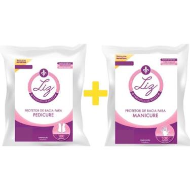 Imagem de Kit Manicure 200 Protetores De bacia Manicure + 200 Protetores bacia P
