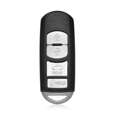Imagem de Keylessbest Substituição para Mazda 6 3 Miata MX-5 2014 2016 2017 2018 2019 Mazda 6 3 Miata MX-5 Key Fob Controle Remoto WAZSKE13D02 4 Botões 315MHz