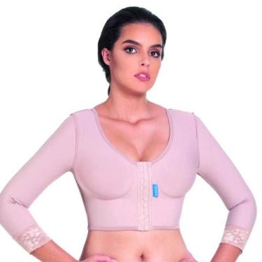 Imagem de Sutiã Pós Cirúrgico Com Mangas Lipo Braços Emana 111 - Rigel, Preto, M