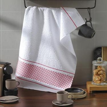 Imagem de Pano de Copa Dohler Jacquard Vitoria, Cereja, 45x70cm
