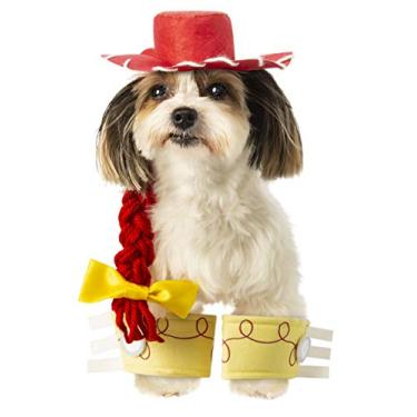 Imagem de Toy Story: Conjunto de acessórios de fantasia de animal de estimação Jessie para cães ou gatos da Rubies, M/G