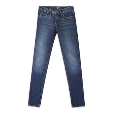 Imagem de Calça Jeans Infantil GAP Estonada, Azul, 6A
