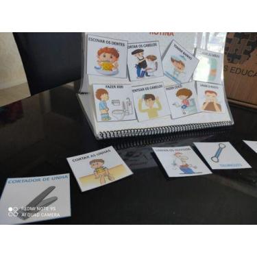 Imagem de Rotina Para Crianças com fichas do dia a dia 48 fichas - t&d JOGOS