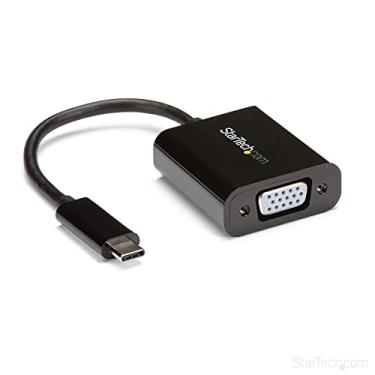 Imagem de StarTech. Com adaptador USB-C para VGA - Preto - 1080p - conversor de vídeo para o seu MacBook Pro - dongle de tela USB C para VGA (CDP2VGA)