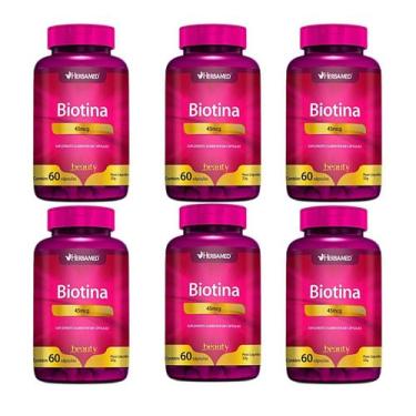 Imagem de Kit 6 Biotina 60 Capsulas - Herbamed Beauty