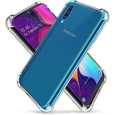 Imagem de Capa Silicone Anti Impacto para Samsung A50 - HRebos, Incolor