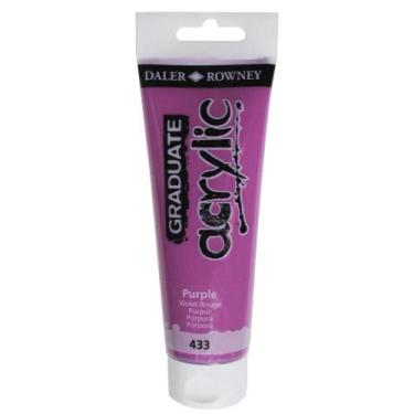Imagem de Tinta Acrílica Graduate 120ml Púrpura 433 Daler Rowney - DALER & ROWNE