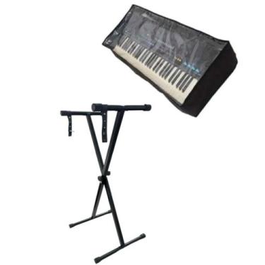 Imagem de Suporte estante para teclado 5/8 em X SPTX30 + capa cristal - ART GUIT