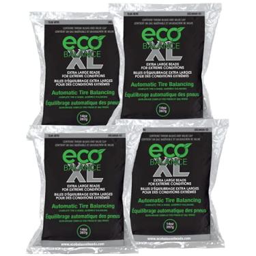 Imagem de ECO Balance 14-ECOXL4 ECO XL Contas de equilíbrio de pneus e rodas de condição extrema - veículos off-road, pneus de caminhão leve, (4) sacos de contas de equilíbrio de 400 ml, (4) tampas de válvula