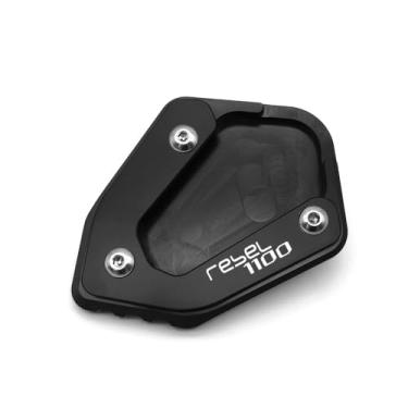 Imagem de Para REBEL1100 rebel1100DTC CMX 1100 2020 2021 2022 2023 CNC Suporte lateral do pé da motocicleta almofada de extensão suporte placa de amplificação apto para Rebel 1100 DTC CMX1100