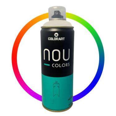 Imagem de Tinta Spray Luminoso Efeito Neon Nou Colors 400ml, Branco