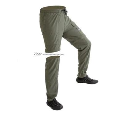 Imagem de Calça Vira Bermuda Mar Negro Com Elastano Pesca Uv+50 Hidronatic P Ao 