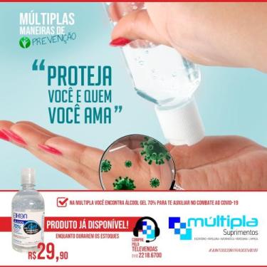 Imagem de Álcool Gel 70 Antissséptico Higienizador  Ultra Hidratante 500g - Eiko