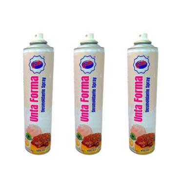 Imagem de 03un unta forma desmoldante 400ml dona lella 