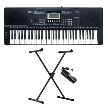 Imagem de Teclado Roland KB-330 Revas - Arranjador 61 Teclas + Suporte em X + Pedal