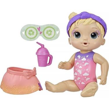 Imagem de Boneca Baby Alive Dia no Spa Loira F5350 F5617 - Hasbro, Rosa e roxo, 