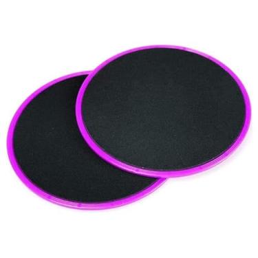Imagem de Discos deslizantes de dupla face, controles deslizantes de exercícios físicos, exercícios de núcleo, treino de corpo inteiro para pilates, ioga, acessórios de equipamentos de fitness(Purple)