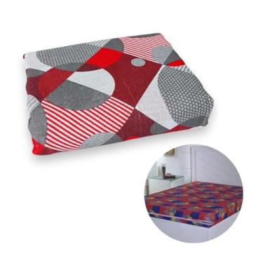 Imagem de Capa de Colchão Tamanho Queen em Algodão Estampada com Zíper Disponível em Cores Sortidas Proteção Conforto e Estilo para sua Cama