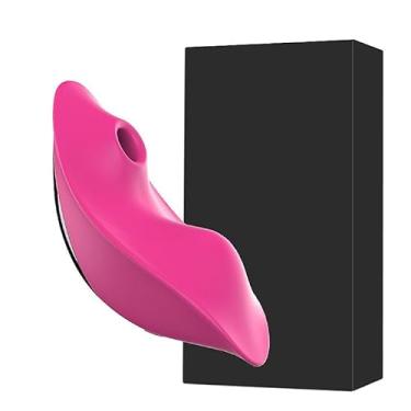 Imagem de Vibrador Feminino Calcinha Sugador de Clitóris Rosa, Controle por Aplicativo, 9cm x 7cm, Recarregável, À Prova de Água, Pequeno