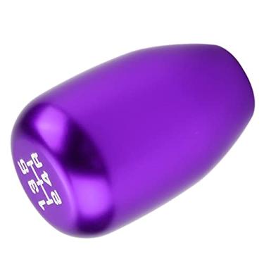 Imagem de CARRO 5 VELOCIDADES MANUAL DE MUDANÇA DE ENGRENAGEM BOTÃO SHIFTER STICK UNIVERSAL METAL COR BRILHANTE 3 ADAPTADORES (Roxo)