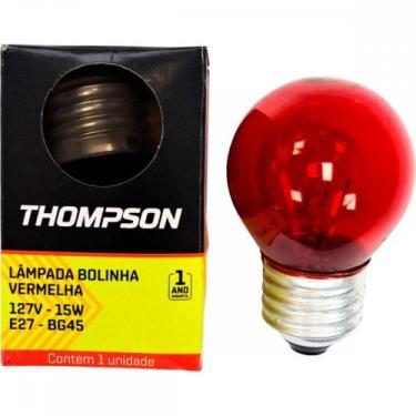 Imagem de Lampada Colorida Thompson 15Wx127V. Vermelha - Kit C/10 Pecas - MAC FE
