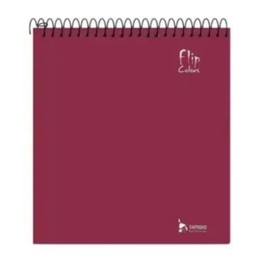 Imagem de CADERNO UNIVERSITARIO 1M 80 FOLHAS FLIP COLORS VINHO CD