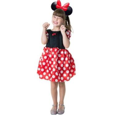 Imagem de Fantasia Infantil Minnie Tam P Carnaval Dia Das Bruxas - Toys