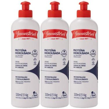 Imagem de Kit 3 Yamasterol Branco Creme Multifuncional Capilar Todos Tipos De Ca