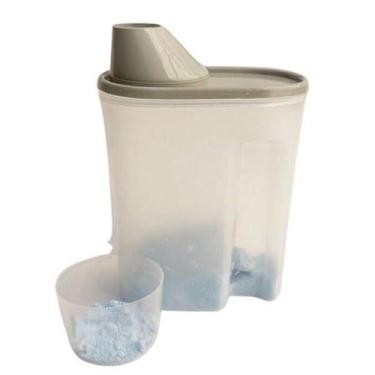 Imagem de Porta Sabão em Pó Tampa E Copo Medidor 1,7 Litros Plastico 1 UN - PLAS