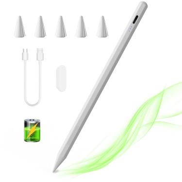 Imagem de Caneta Stylus para iPad de 6ª a 11ª geração, Apple iPad Stylus Pencil com rejeição de palma, compatível com 2018-2025 I Pad 6/7/8/9/10 Gen, Pro 33.0 cm/32.8 cm/27.9 cm/M4, Air 3/4/5/M2, Mini 5/6