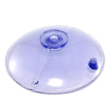 Imagem de Kit com 50 Ventosas de 55mm Cabeça Botão Em Pvc Cristal Ventosa 5,5cm 