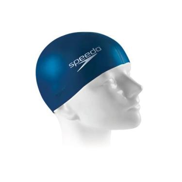 Imagem de Touca Natação Speedo Silicone Flat Cap Marinho, U