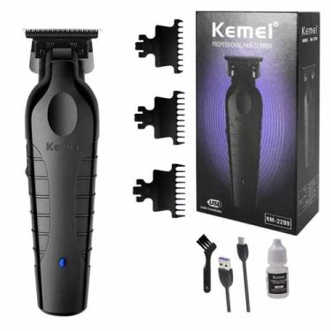 Imagem de Máquina De Acabamento Kemei 2299 Precisão Em Acabamento Bivolt Preto