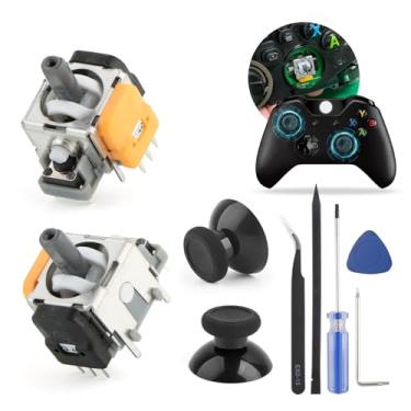 Imagem de Joysticks Hall Effect para Xbox One S/One X Stick Módulo de Sensor Analógico 3D de Substituição para Controle de Controle de Joystick Xbox One Peças com Ferramentas de Reparo (pacote com 2)