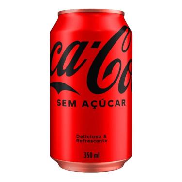 Imagem de Refrigerante Coca Cola Sem Açucar Lata 350Ml (12 Latas)