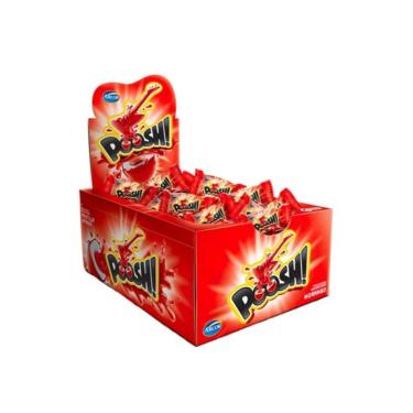 Imagem de Chiclete Recheado Poosh Morango Arcor 200g