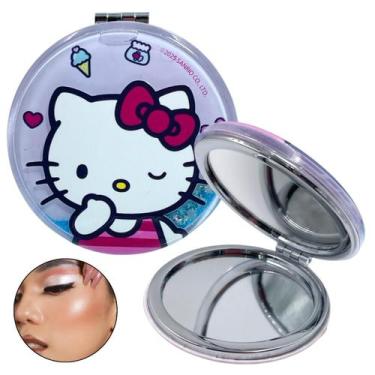 Imagem de Espelho Compacto Para Maquiagem Original Sanrio Hello Kitty