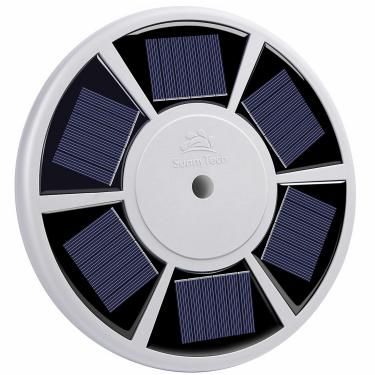 Imagem de Sunnytech Mastro de bandeira de energia solar, luz automática, fonte direta de fábrica